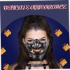 Beaupretty Japanese Hannya Mask Cosplay Unisex Half Face Mask with Elastic Band Traditional Kabuki Theater Prop for Halloween Masquerade and Makeup Party Lightweight Design view 3