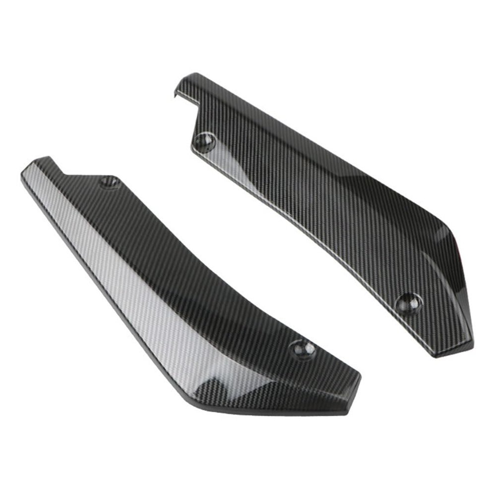 TONGYUYU Rear Bumper Diffuser Spoilers Cars for Peugeot 408 (P54) 2022 2023 2024 2025, Anti Scratch Rear Wrap Angle Protector Exterior Decoration Car Accessories, Carbon Fiber