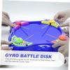 Healifty Pulling Gyro for Fighting Plates Lightweight Plastic Spinning Tops for Hand Eye Coordination and Interactive Desktop Play view 3