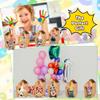 94 Pcs Mini Safari Jungle Animal Plush Giraffe Tiger Elephant Lion Zebra Stuffed Toys Birthday Hat Paper Boxes Adoption Card Fence Blackboard for Adult Adopt Pet Theme Birthday Party Favor Set view 4