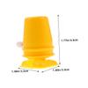 Abaodam 8pcs Plastic Clockwork Movement for DIY Clay Crafts Wind Up Mechanism Accessories Reusable Handmade Craft Parts for Winding Transparent Yellow view 2