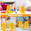 Abaodam 8pcs Plastic Clockwork Movement for DIY Clay Crafts Wind Up Mechanism Accessories Reusable Handmade Craft Parts for Winding Transparent Yellow view 3
