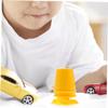 Abaodam 8pcs Plastic Clockwork Movement for DIY Clay Crafts Wind Up Mechanism Accessories Reusable Handmade Craft Parts for Winding Transparent Yellow view 4