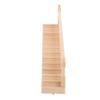 Beaupretty Scale Miniature Wooden Staircase Model for Dollhouse Solid Mini House Stairs Accessory Polished Smooth Surface for Realistic Desktop Ornament and DIY Doll Furniture view 1