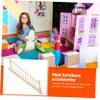 Beaupretty Scale Miniature Wooden Staircase Model for Dollhouse Solid Mini House Stairs Accessory Polished Smooth Surface for Realistic Desktop Ornament and DIY Doll Furniture view 2