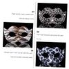 BESPORTBLE 4pcs PVC Leopard Masks for Halloween Party Cosplay Animal Party Accessories Lightweight Small with Vivid Print for Fancy Dress and Performance view 3