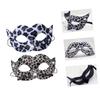 BESPORTBLE 4pcs PVC Leopard Masks for Halloween Party Cosplay Animal Party Accessories Lightweight Small with Vivid Print for Fancy Dress and Performance view 4