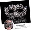 Abaodam 4pcs PVC Leopard Pattern Halloween Masks Animal Party Props for Cosplay Photo Booth Decoration for Dance Performances and Costume Parties view 3
