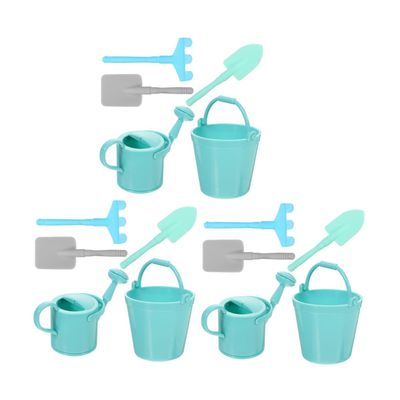 Beaupretty 3 Sets Miniature Gardening Tool with Watering Can Small Rake and Shovel Lifelike Garden Decoration Ornaments for Indoor Plant Accessories for Miniature Gardens and Table Decor