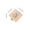 Abaodam Wooden Door Latch Busy Board Part Montessori Sensory for DIY Wooden Lock Accessory Fine Motor Skill Development Learning view 2