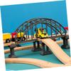 BESPORTBLE 2pcs Railway Train Bridge Track Accessories Construction with Rounded Edges Flexible Assembly for Creative Track Designs Safe and Reusable Train Expansion Compatible with Multiple view 4
