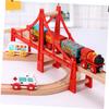 TOYANDONA 2pcs Train Track Bridge with Rounded Edges Railway Accessories for Train Scene Layout and Model Railway Construction view 2