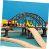 TOYANDONA 2pcs Train Track Bridge with Rounded Edges Railway Accessories for Train Scene Layout and Model Railway Construction view 3