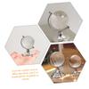 BESPORTBLE 2Pcs Transparent Crystal Miniature Geography Globes with Solid Base Decorative World Map Ornaments for Desktop Office Bedroom Study Gift view 2