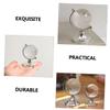 BESPORTBLE 2Pcs Transparent Crystal Miniature Geography Globes with Solid Base Decorative World Map Ornaments for Desktop Office Bedroom Study Gift view 3