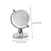 BESPORTBLE 2Pcs Transparent Crystal Miniature Geography Globes with Solid Base Decorative World Map Ornaments for Desktop Office Bedroom Study Gift view 4