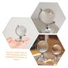 BESPORTBLE 2Pcs Transparent Crystal Globe Decorative Statues with Solid Base Rotating World Map Desktop Ornaments for Office Study Bedroom and Living Table Decor Gift view 2