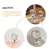 BESPORTBLE 2Pcs Transparent Crystal Globe Decorative Statues with Solid Base Rotating World Map Desktop Ornaments for Office Study Bedroom and Living Table Decor Gift view 3