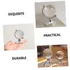 BESPORTBLE 2Pcs Transparent Crystal Globe Decorative Statues with Solid Base Rotating World Map Desktop Ornaments for Office Study Bedroom and Living Table Decor Gift view 4