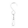 50PCS S Shaped for Hanging Wind Spinners Rotating Bearing Chimes Rust-Proof Party Supply for Party(Silver) view 1