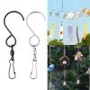 50PCS S Shaped for Hanging Wind Spinners Rotating Bearing Chimes Rust-Proof Party Supply for Party(Silver) view 2