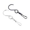 50PCS S Shaped for Hanging Wind Spinners Rotating Bearing Chimes Rust-Proof Party Supply for Party(Silver) view 3