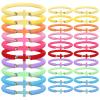 Chanumetal 30 Pcs Christian Bracelets, Stackable Clay Cross Bracelet, Colorful Cross Bracelet for Women, Inspirational Christian Gifts Bulk for Christmas Sunday Team view 1
