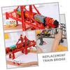 Healifty 2pcs Train Bridge Sturdy Railway Track Accessories Model for Flexible Layout and Play Compatible with Thomas and Other Brands view 3