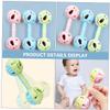 Totority 6Pcs Dumbbell Rattle Educational Grasping Plaything for Newborns Year Old Safe Wrist Strength Trainer Random Color view 2