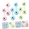 Totority 6Pcs Dumbbell Rattle Educational Grasping Plaything for Newborns Year Old Safe Wrist Strength Trainer Random Color view 3
