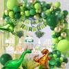 84pcs Forest Dinosaur Birthday Balloon Set Large Aluminum Foil Children's Birthday Party Scene Decoration view 3