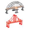 Toyvian 2pcs Train Track Expansion Bridges Replacement Model Railway Bridge with Smooth Surface and Easy Assembly for Compatible with Thomas and Major Brands view 1