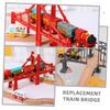 Toyvian 2pcs Train Track Expansion Bridges Replacement Model Railway Bridge with Smooth Surface and Easy Assembly for Compatible with Thomas and Major Brands view 3