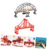 Toyvian 2pcs Train Track Expansion Bridges Replacement Model Railway Bridge with Smooth Surface and Easy Assembly for Compatible with Thomas and Major Brands view 4