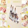 CUPADA Baby Washcloths Muslin Face Towels Halloween Highland Cow Pumpkin Soft Burp Wipe Towel Absorbent Wash Wipes Infant Newborn Washcloths,3 Pack view 4