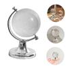 BESPORTBLE 2Pcs Miniature Crystal Globe Ornaments with Solid Base Transparent World Map Sphere for Home Office Desk Decoration Geography Display Study Party view 3