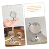 BESPORTBLE 2Pcs Miniature Crystal Globe Ornaments with Solid Base Transparent World Map Sphere for Home Office Desk Decoration Geography Display Study Party view 4