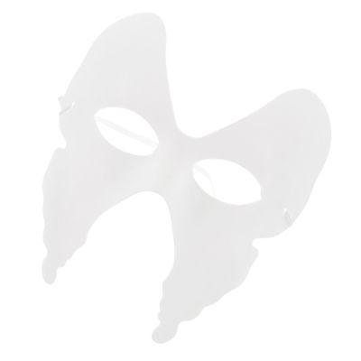 Abaodam 6pcs DIY Paintable White Paper Butterfly Masks Blank for Masquerade Halloween Birthday Party Crafts and Cosplay Creative Face Masks