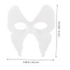 Abaodam 6pcs DIY Paintable White Paper Butterfly Masks Blank for Masquerade Halloween Birthday Party Crafts and Cosplay Creative Face Masks view 2