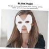 Abaodam 6pcs DIY Paintable White Paper Butterfly Masks Blank for Masquerade Halloween Birthday Party Crafts and Cosplay Creative Face Masks view 4