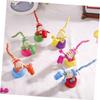 KESYOO 2pcs Wooden Animal Shaped Dinosaur Rocking Natural Cartoon Design Desktop Ornaments Playthings for Boys Random Color view 3