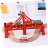 Beaupretty 2pcs Train Track Bridge Accessories Educational Plaything for Railway Scene Building Easy Assembly Smooth Surface with Bridge Molding Compatible Expansion for Model Railroad Layout view 3
