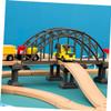 Beaupretty 2pcs Train Track Bridge Accessories Educational Plaything for Railway Scene Building Easy Assembly Smooth Surface with Bridge Molding Compatible Expansion for Model Railroad Layout view 4