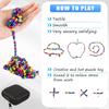 360pcs Fidget Toys, Magnetic Balls, Stocking Stuffers for Men Teen Boys Gift, Sensory Toys, Desk Fidget Toys for Office Stress, Anxiety Relief, Cool Gadget Sensory Stones for Gifts view 3