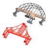 Abaodam 2pcs Train Track Bridges Replacement with Wear Resistant Design Safe Rounded Edges Railway Bridge Accessories for Train Layouts Compatible with Thomas and Other Brands view 1