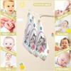CUPADA Baby Washcloths Muslin Face Towels Animal Floral Frame Design Soft Burp Wipe Towel Absorbent Wash Wipes Infant Newborn Washcloths,3 Pack view 4