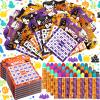 Eersida 192 Pack Halloween Bingo Game Cards and 0.4 oz Dot Daubers Set Includes 144 Bingo Cards and 48 Dot Markers Game Supplies set for Halloween Gifts Party Favor Supplies Family Casino Play Night view 1