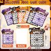 Eersida 192 Pack Halloween Bingo Game Cards and 0.4 oz Dot Daubers Set Includes 144 Bingo Cards and 48 Dot Markers Game Supplies set for Halloween Gifts Party Favor Supplies Family Casino Play Night view 3