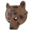 Abaodam Brown Bear Animal Face Mask for Halloween Cosplay Party Lightweight Breathable Half Face Costume Accessory with Elastic Band Comfortable Fit view 1