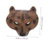 Abaodam Brown Bear Animal Face Mask for Halloween Cosplay Party Lightweight Breathable Half Face Costume Accessory with Elastic Band Comfortable Fit view 2